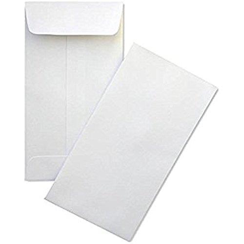 Coin / Cash / Small Parts #7 White Envelopes, 3-1/2" X 6-1/2", 24lb, 500/box (SY425)