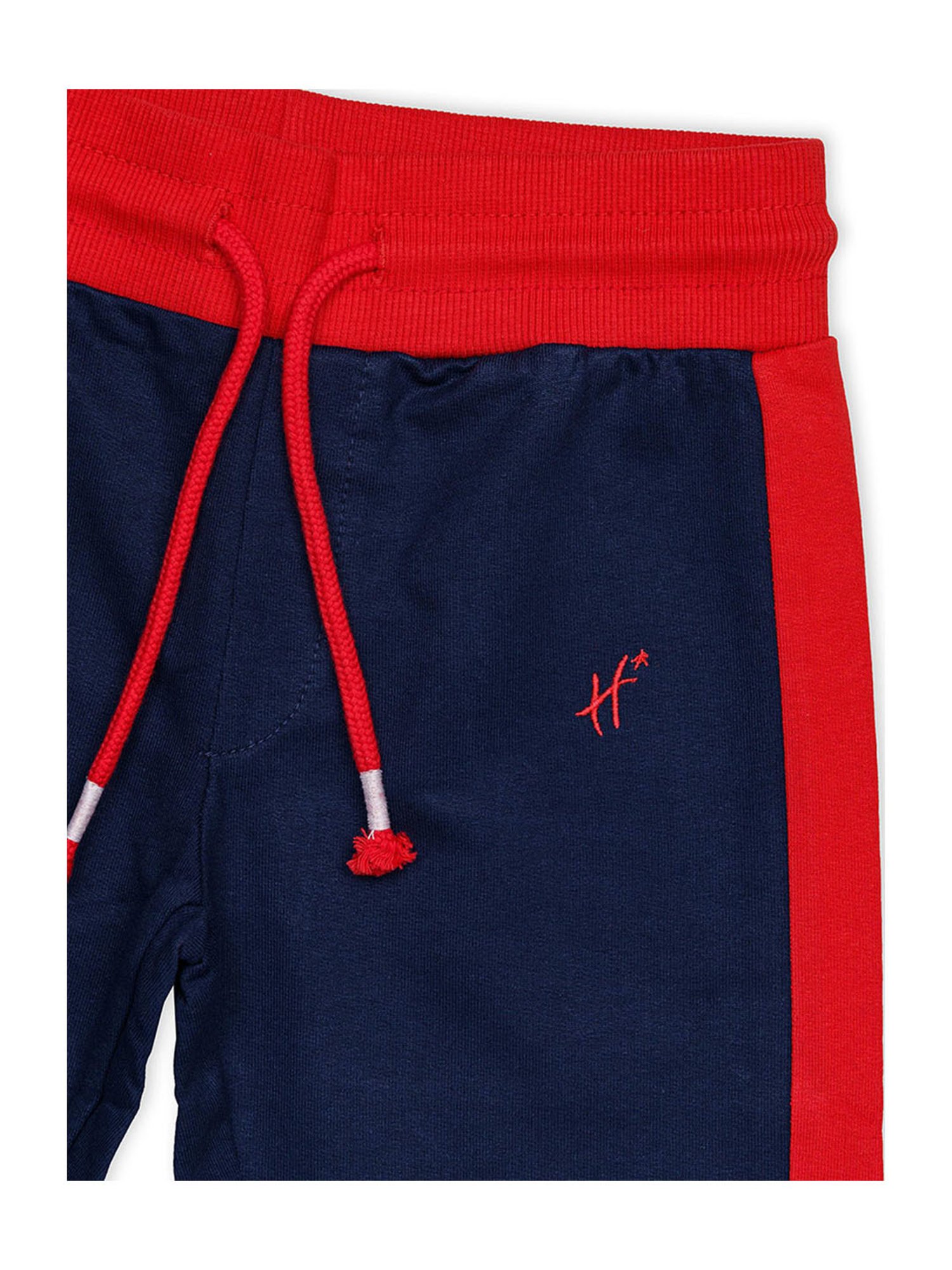 H by Hamleys Boys Navy Color Block Joggers
