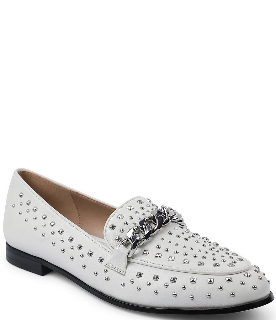 BCBGeneration Zelina Studded Leather Loafers