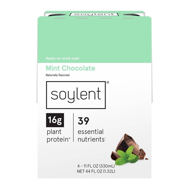 Soylent Nutritional Shake - Mint Chocolate - 4pk/11 fl oz