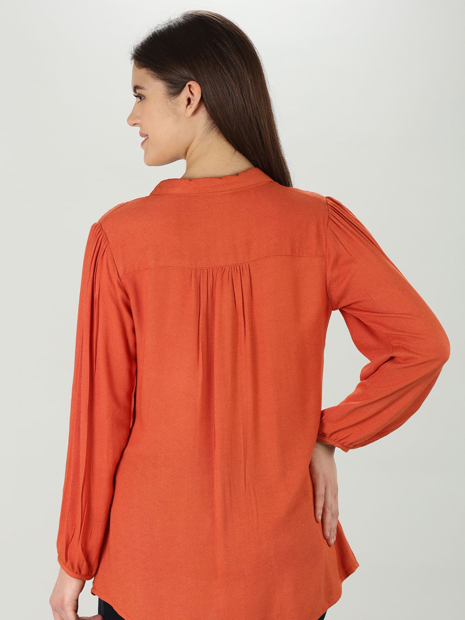 Mustard Rust Regular Fit Shirt