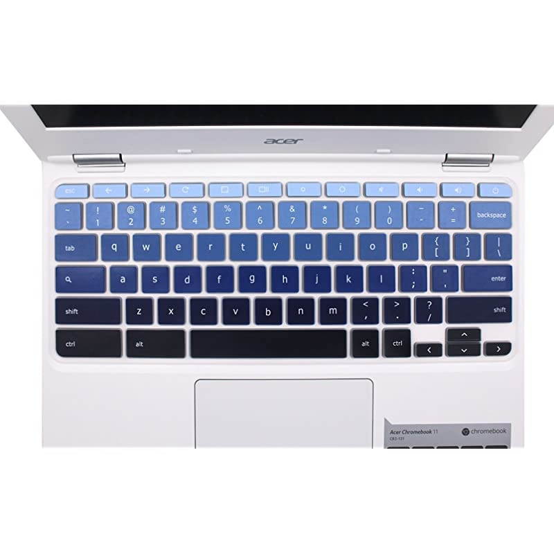 Cover Skin for Acer Chromebook R11 CB3-131/CB5-132T, 2017 Acer Premium R11 Convertible, Acer Chromebook R13 CB5-312, Acer Chromebook 14 CB3-431/CP5-471,Acer Chromebook 15 CB3-531 (Ombre Blue)