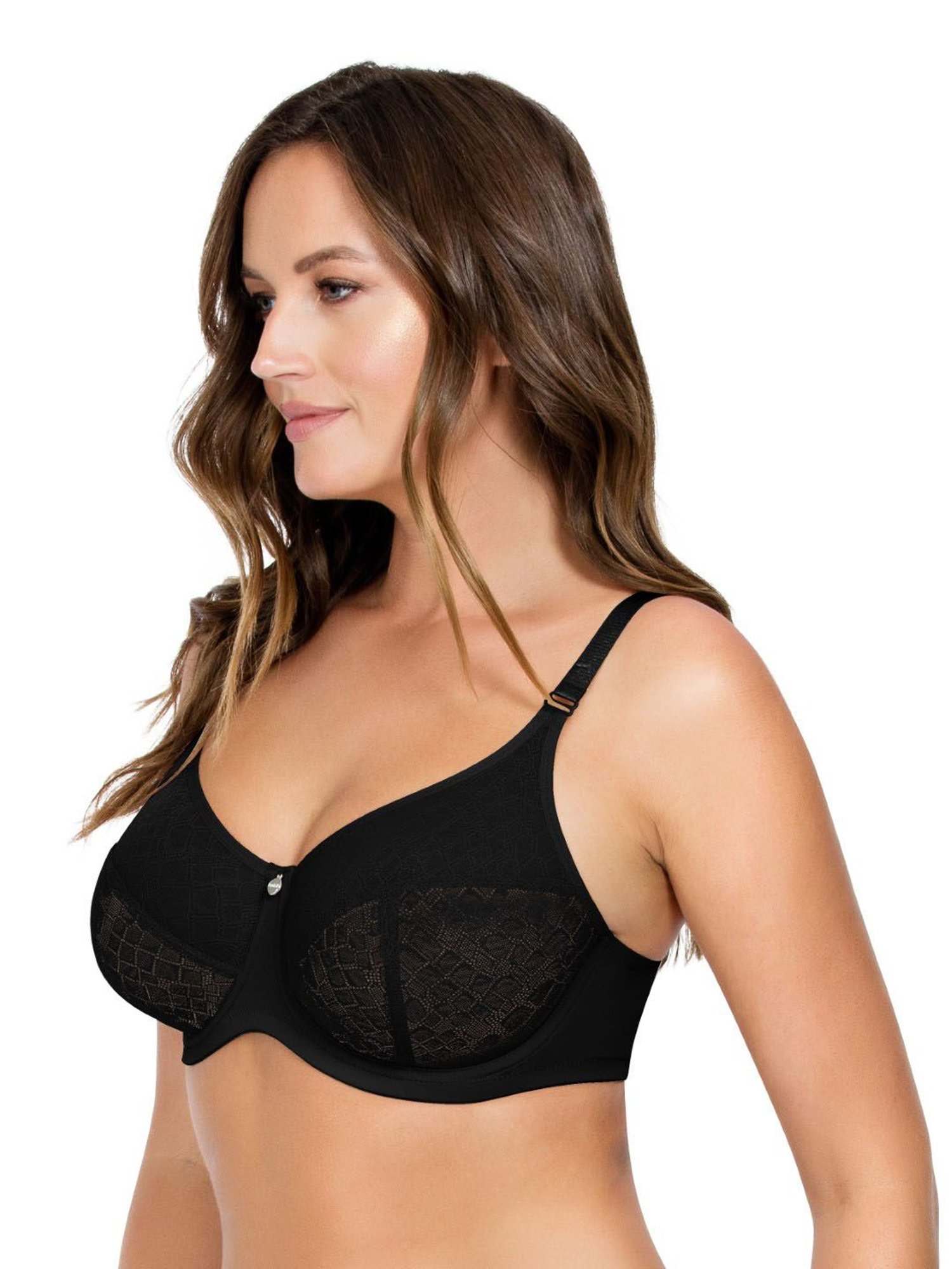PARFAIT Black Under Wired Non Padded Minimizer Bra
