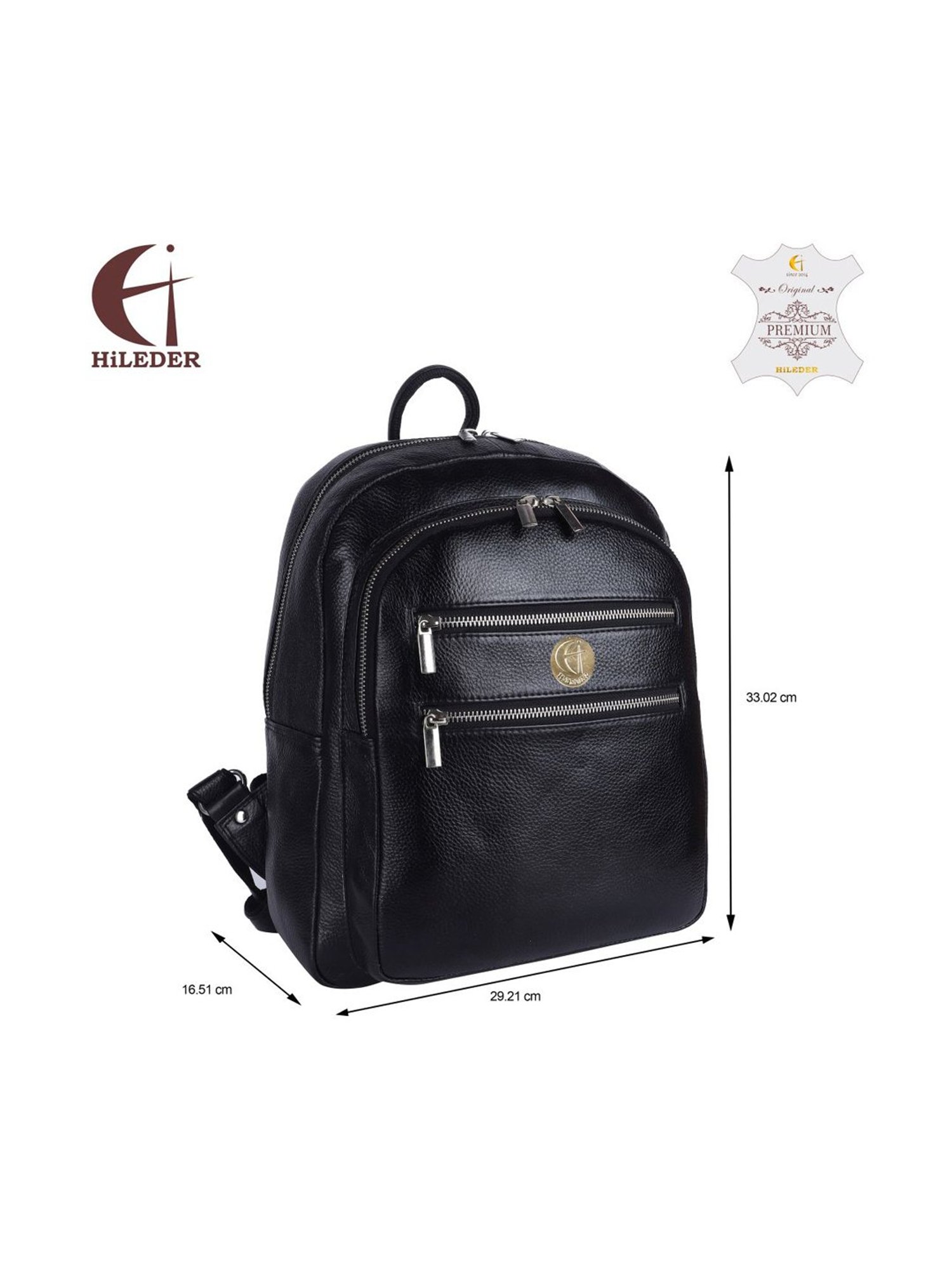 HiLEDER 15.9 Ltrs Black Large Laptop Backpack