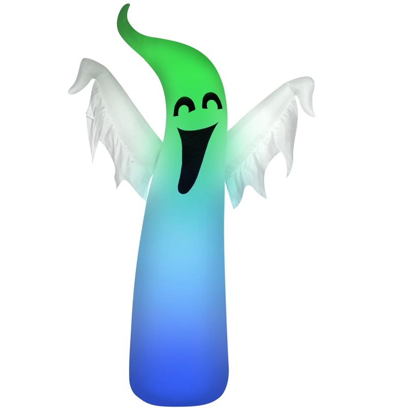 Occasions 5' Inflatable Color Changing Ghost, 5 ft Tall, White