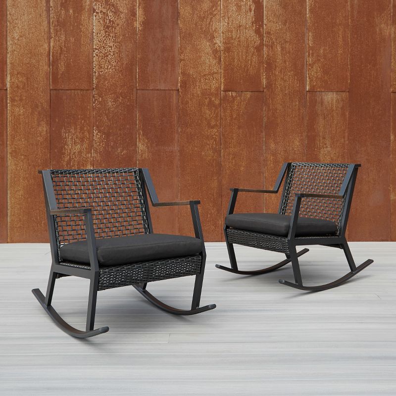 Calvin Rocker Set of 2 Black - Real Flame