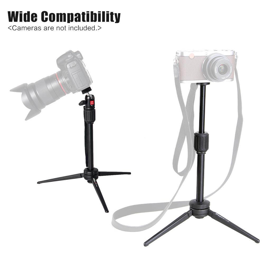 KINGJOY KT-200+BD-1 Portable Table Tripod Aluminum Mini Tripod Flexible Camera Ball Head Stand