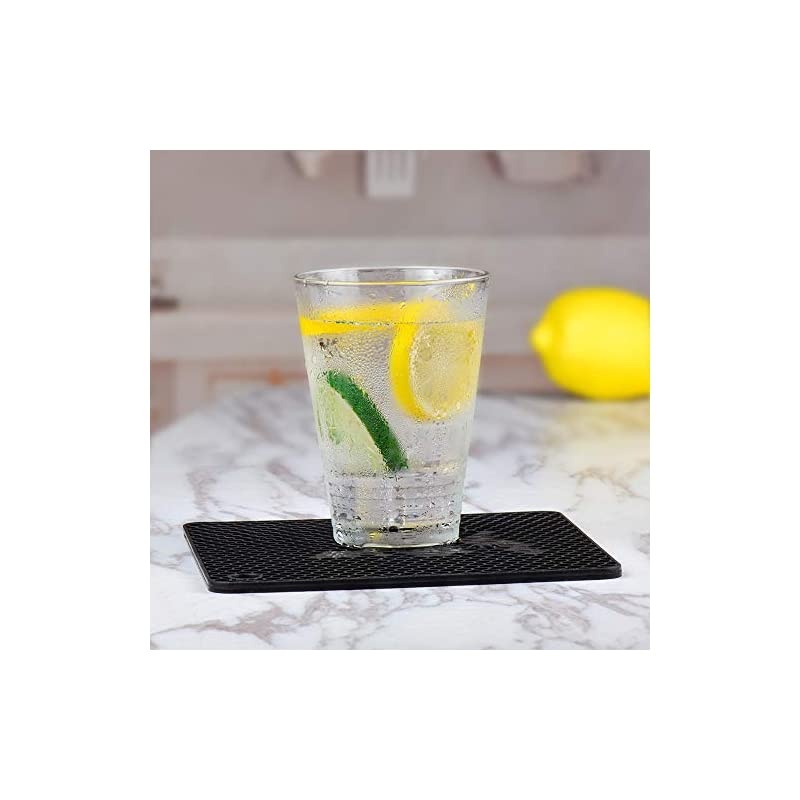 Trivet Mats Hot Potholders - Hot Pads Durable Non Slip Coasters Heat Resistant Mats (Black)