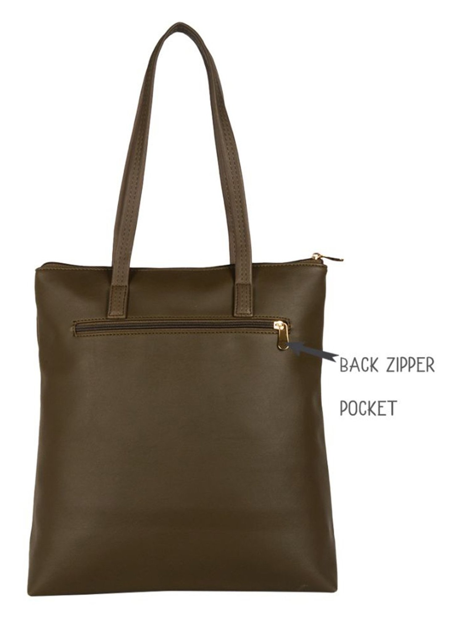 Baggit Olive Large Tote Bag