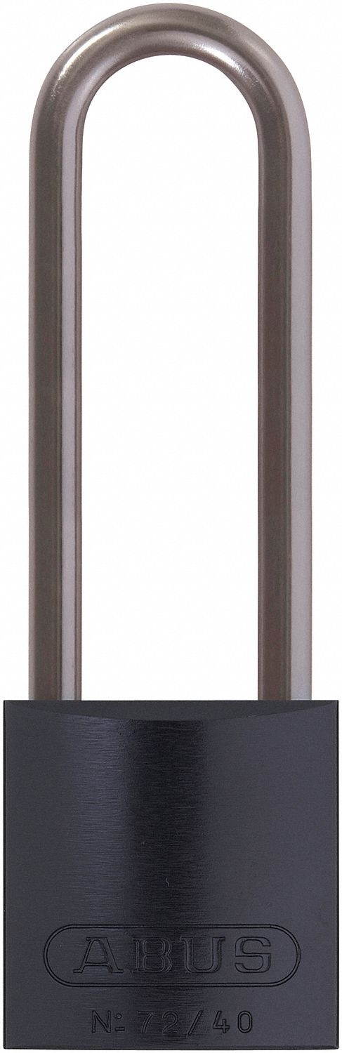 Abus Lockout Padlock,KD,MK,Black,1-1/2"H  72 HB/40-75 KD Black