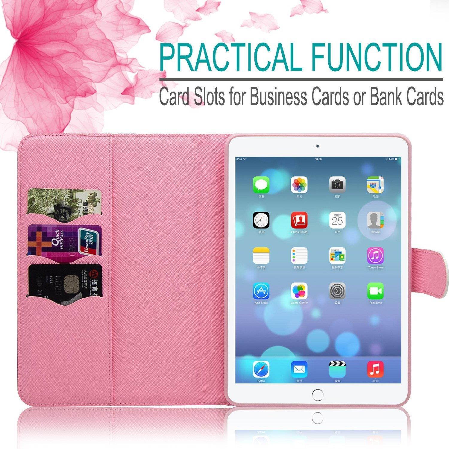 iPad Mini Case, iPad Mini 2/3 Case, Dteck(TM) Cartoon Cute Flip Folio Stand PU Leather Case with Cards Slots Full Body Protective Magnetic Cover for Apple iPad Mini 3 2 1 (01 Never Stop)