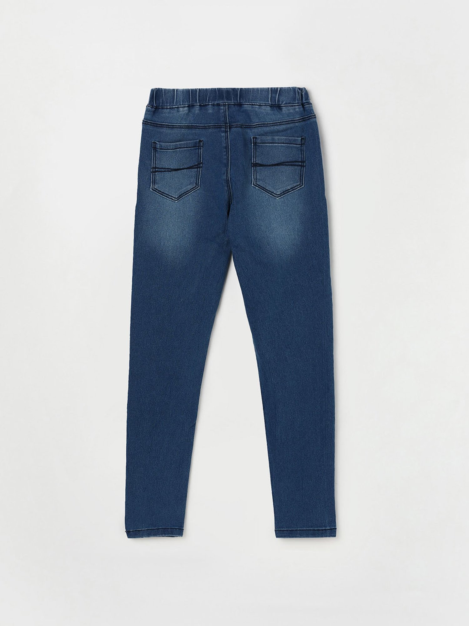 GJ baby Girls Blue Washed Jeans