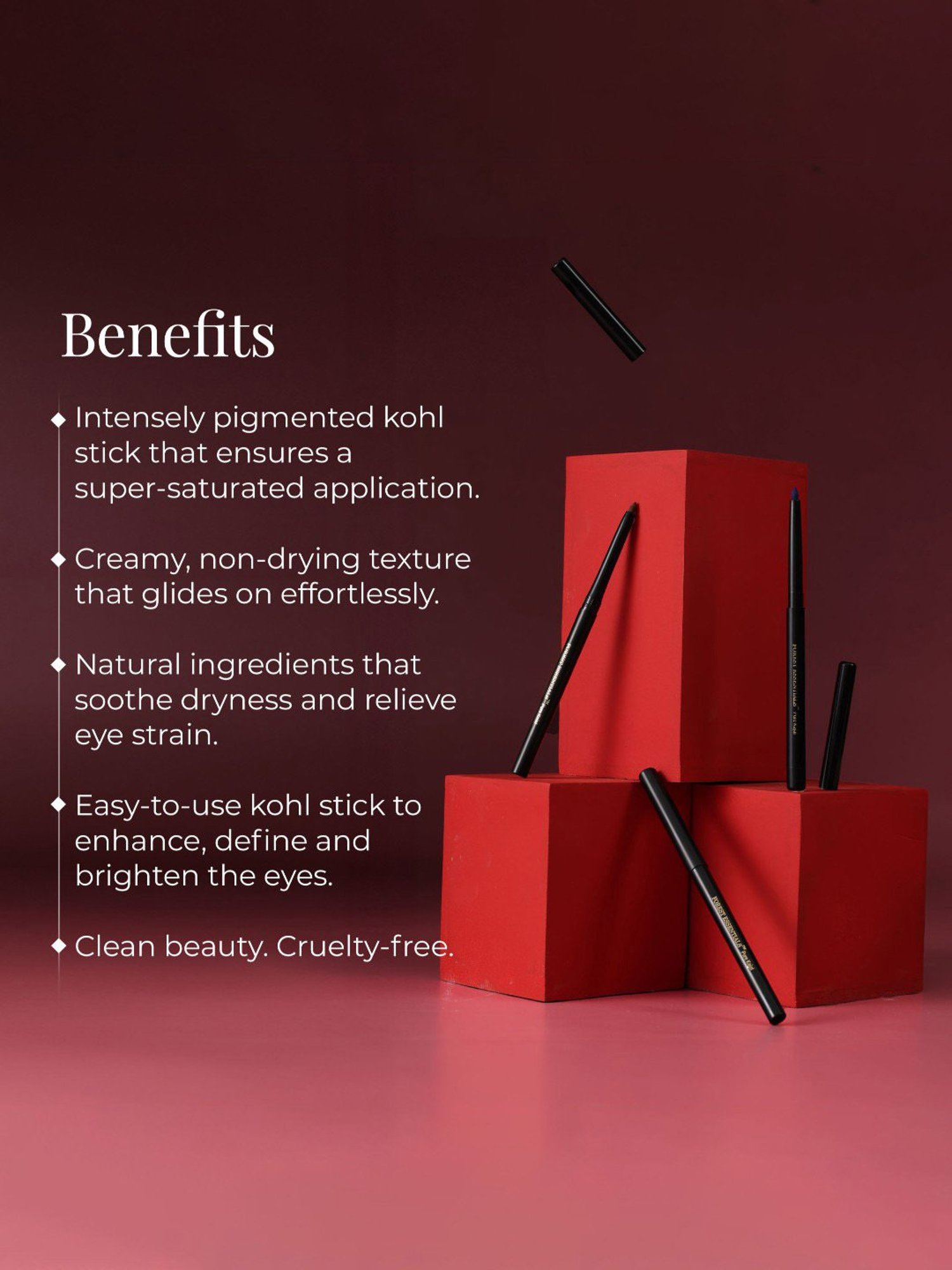 Forest Essentials Gulaab Khaas Kajal Earth Brown Natural Smooth Kajal - 0.3 gm