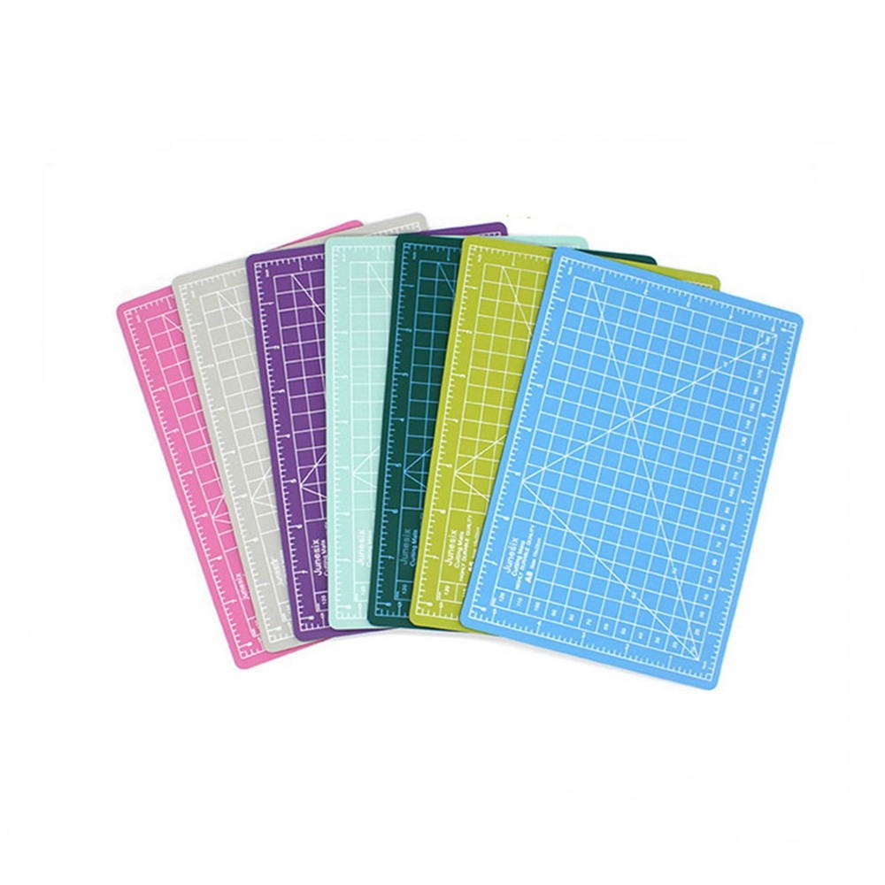 A5 Cutting Map Manual Model Cutting Pad Paper Cutting Pad Manual DIY Tool Cutting Board Durable PVC Craft Card for Student Home Office Grey