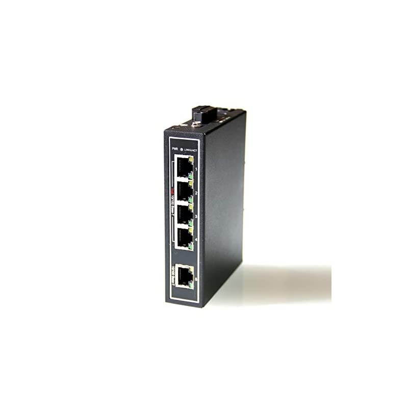 WDH5ETPOE 10100Mbps Unmanaged 5Port PoE Industrial Ethernet Switches with DIN RailWallMount Fanless30?~75?