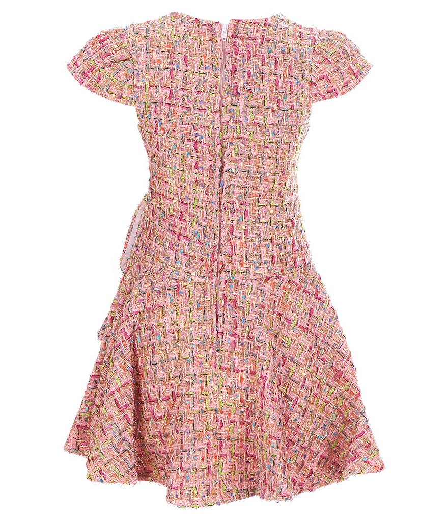 Rare Editions Big Girls 7-16 Tie-Dye Pleated Chiffon Maxi Dress