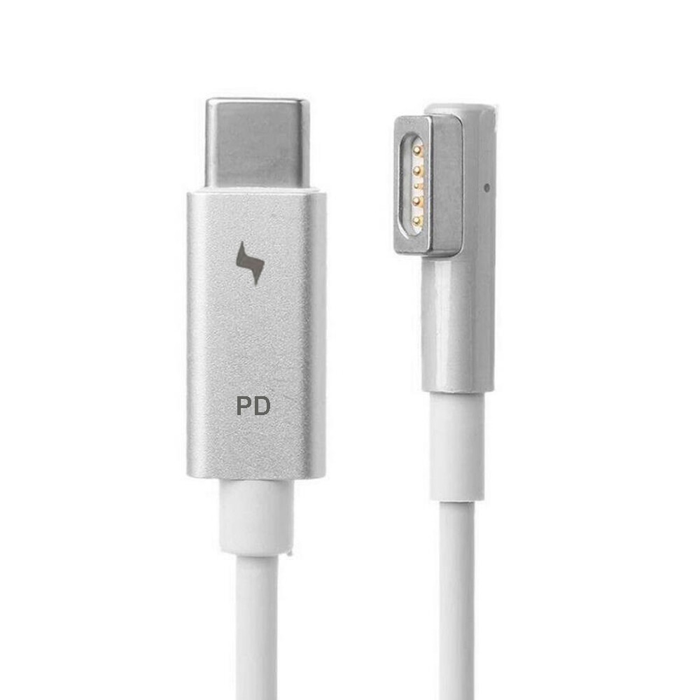 USB-C Type C to Magsafe 1 L-Tip Power Adapter  Charging Cable Compatible with MacBook Air Pro 15 inch 17 inch Before Year 2012(with Magsafe 1 L Shape tip)
