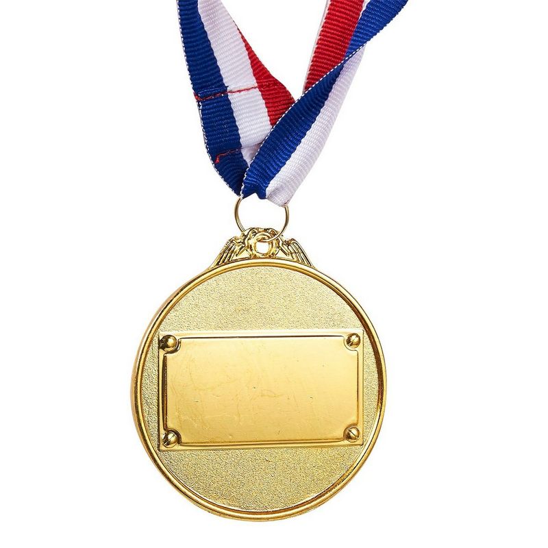 Juvale Pack of 6 Gold Winner Medals Metal Awards for Contests, Competitions & Games