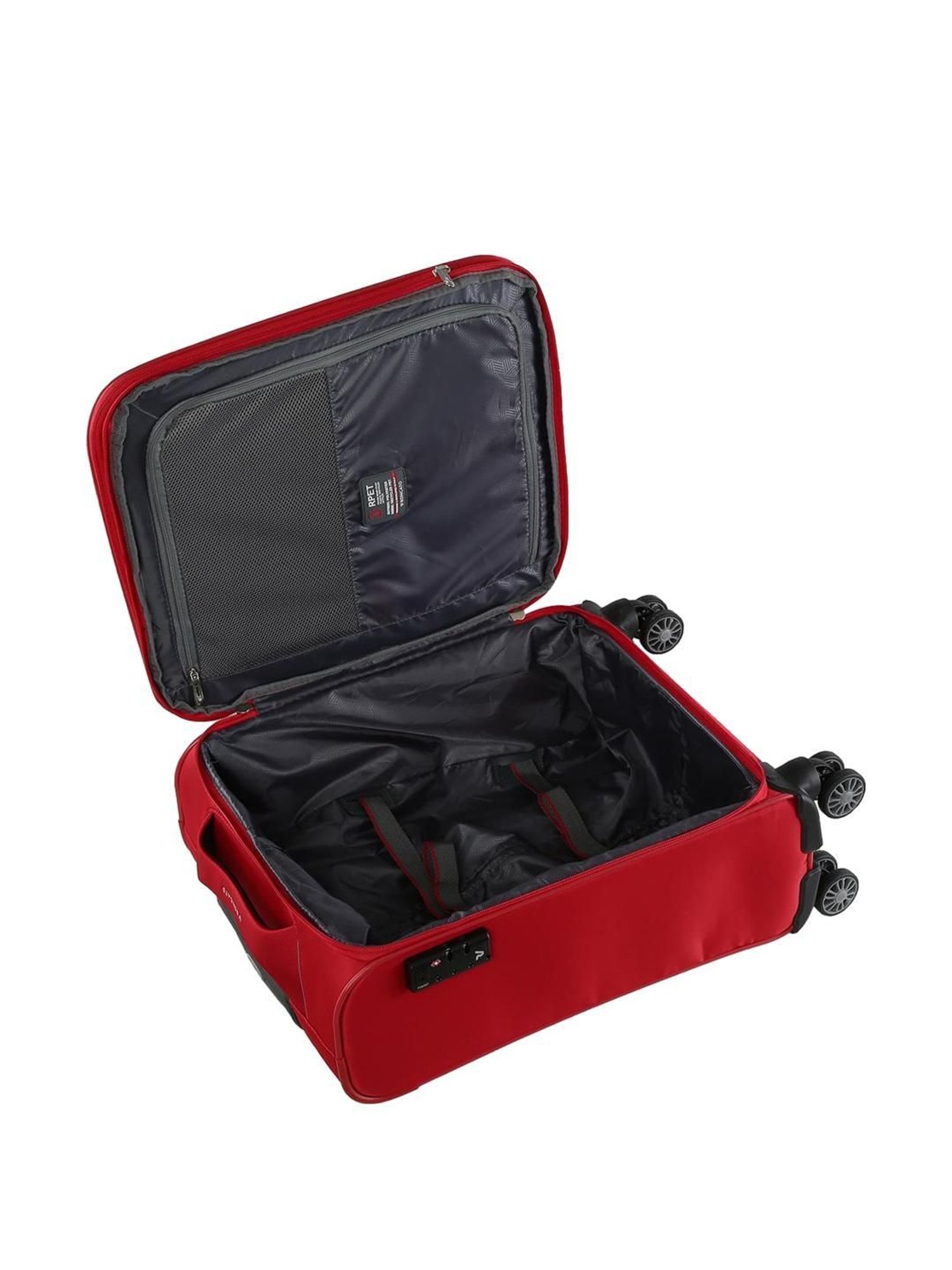 Roncato Crosslite Rosso Solid Soft Cabin Trolley Bag -21 cm