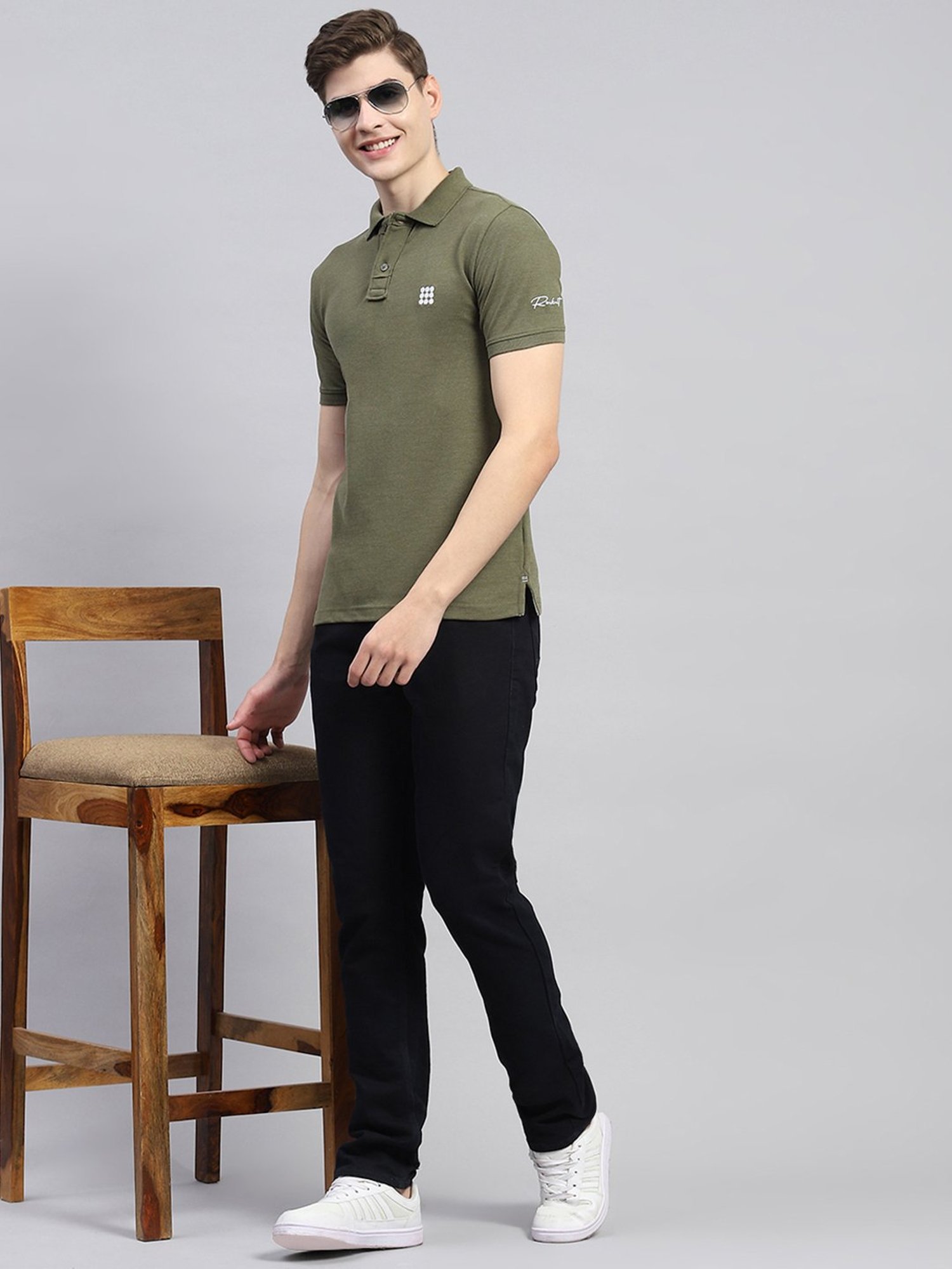 Rock.it Olive Smart Fit Polo T-Shirt