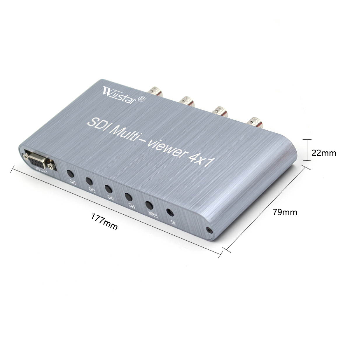 SDI multi-viewer 4&times;1, BNC switch 4 SDI in 1 HDMI out, Support 1080p SD-SDI HD-SDI 3G-SDI with RS232 interface SDI Four-picture Quad Switcher