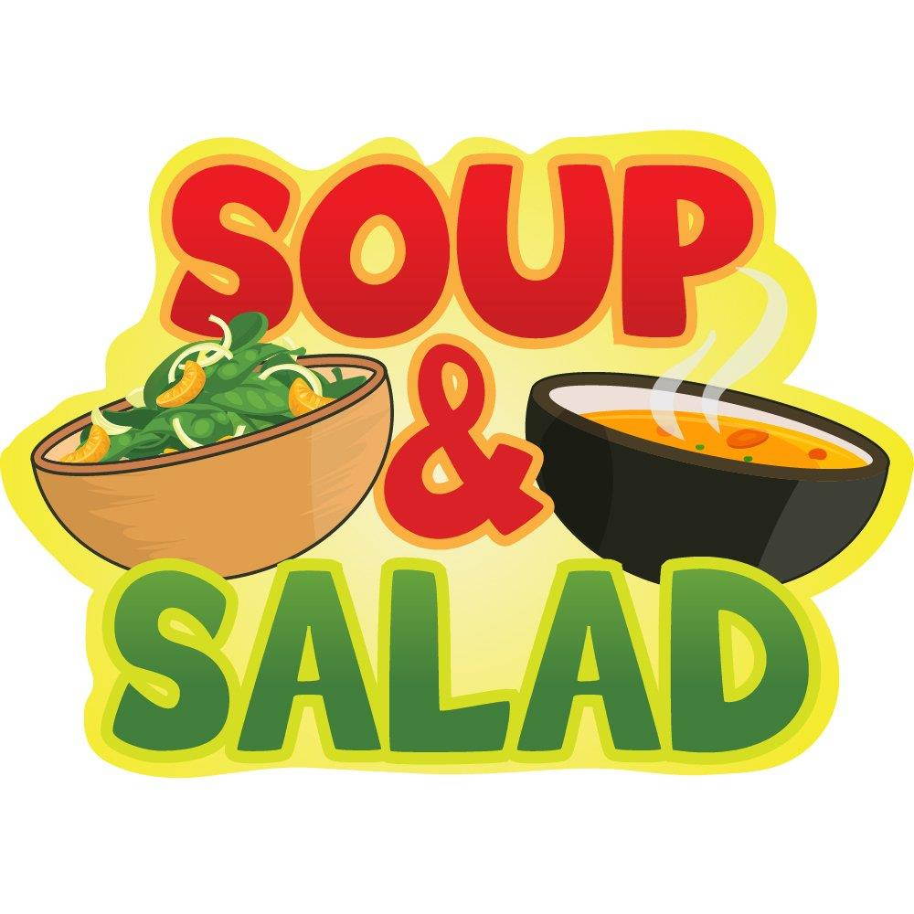 Soup & Salad 36" Concession Decal Sign cart Trailer Stand Sticker Equipment