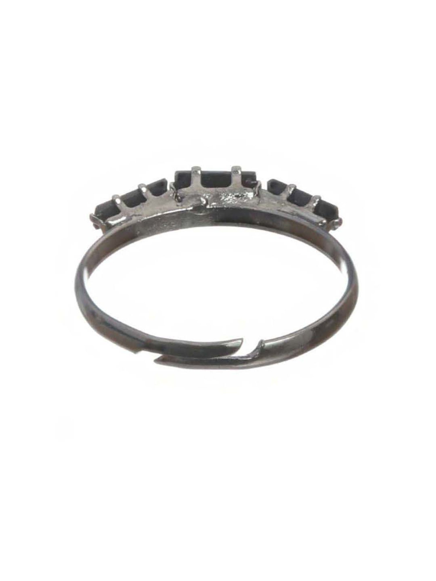 Jazz And Sizzle Black Handcrafted Anklets & 1 Black Stone Ring for Women - Set of 3