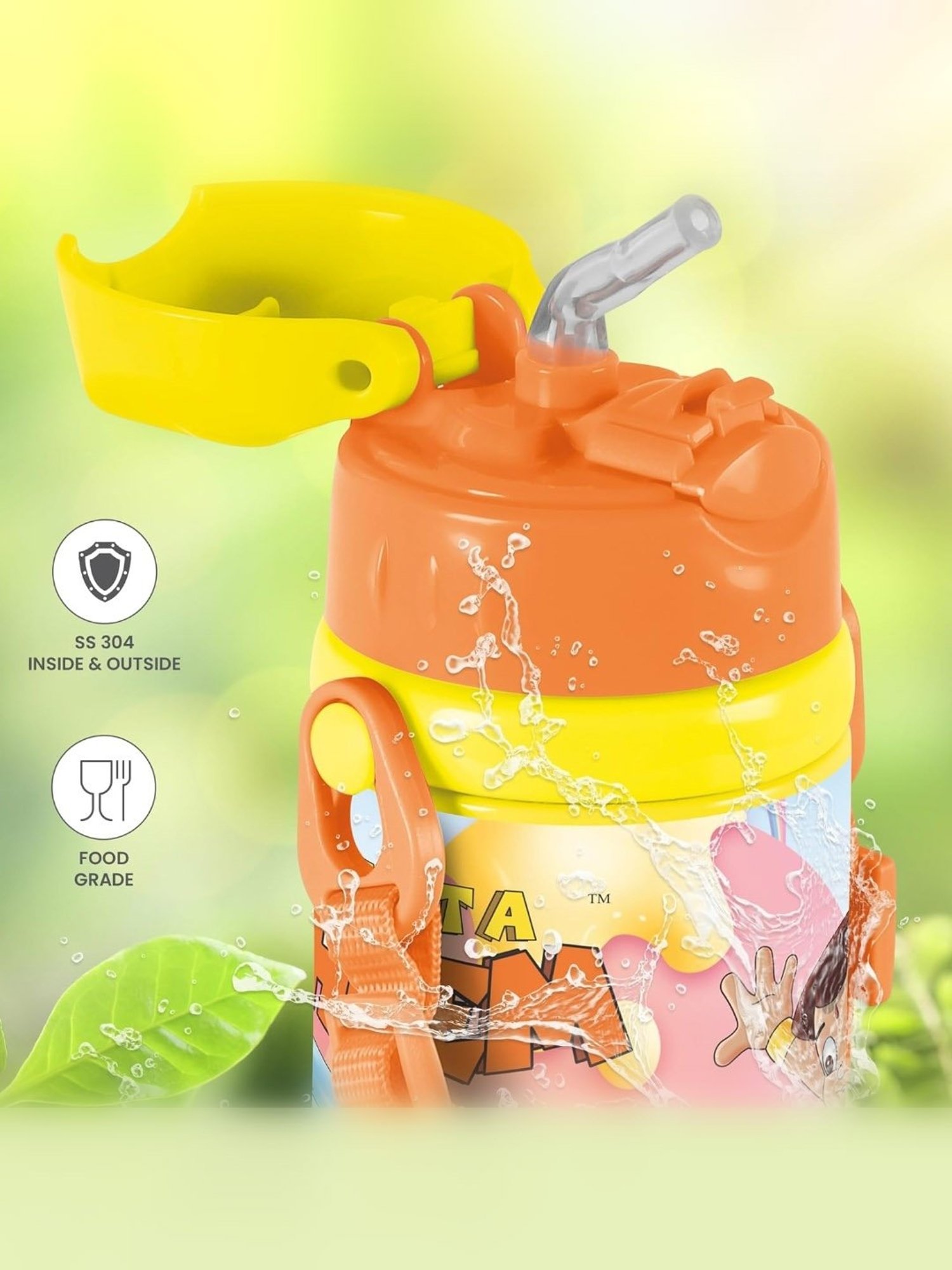 Milton Yellow Stainless Steel Vacuum Insulated Water Bottle 300 ml