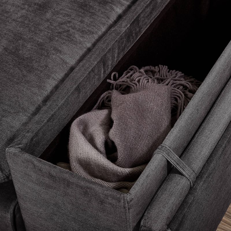 Symphony Sectional Modular Storage Sofa Charcoal - Finch