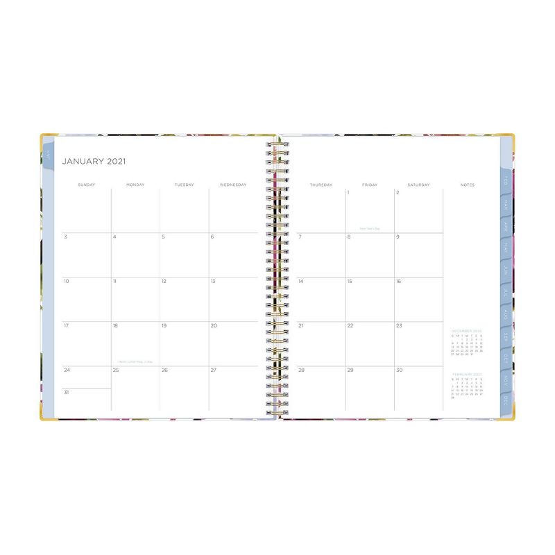 2021 Planner 7" x 9" Hard Cover Daily/Monthly Wirebound Shore Peri - Kelly Ventura