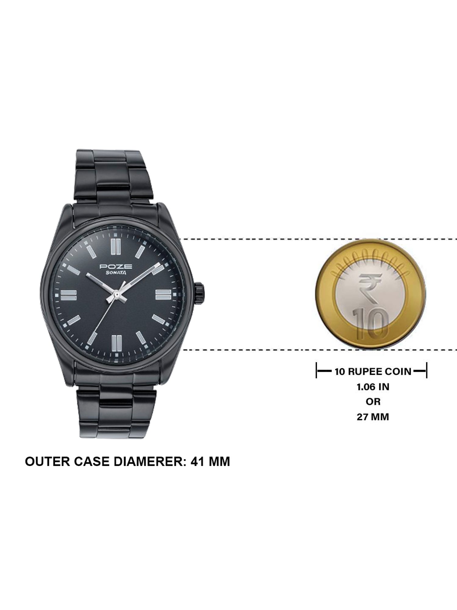 Sonata Poze 3.0 SP70033NM01W Analog Watch for Men