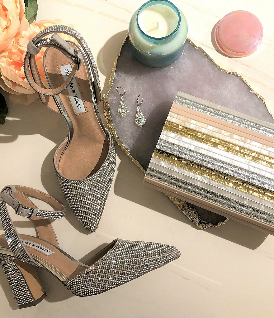 Kate Landry Satin Buckle Clutch Bag