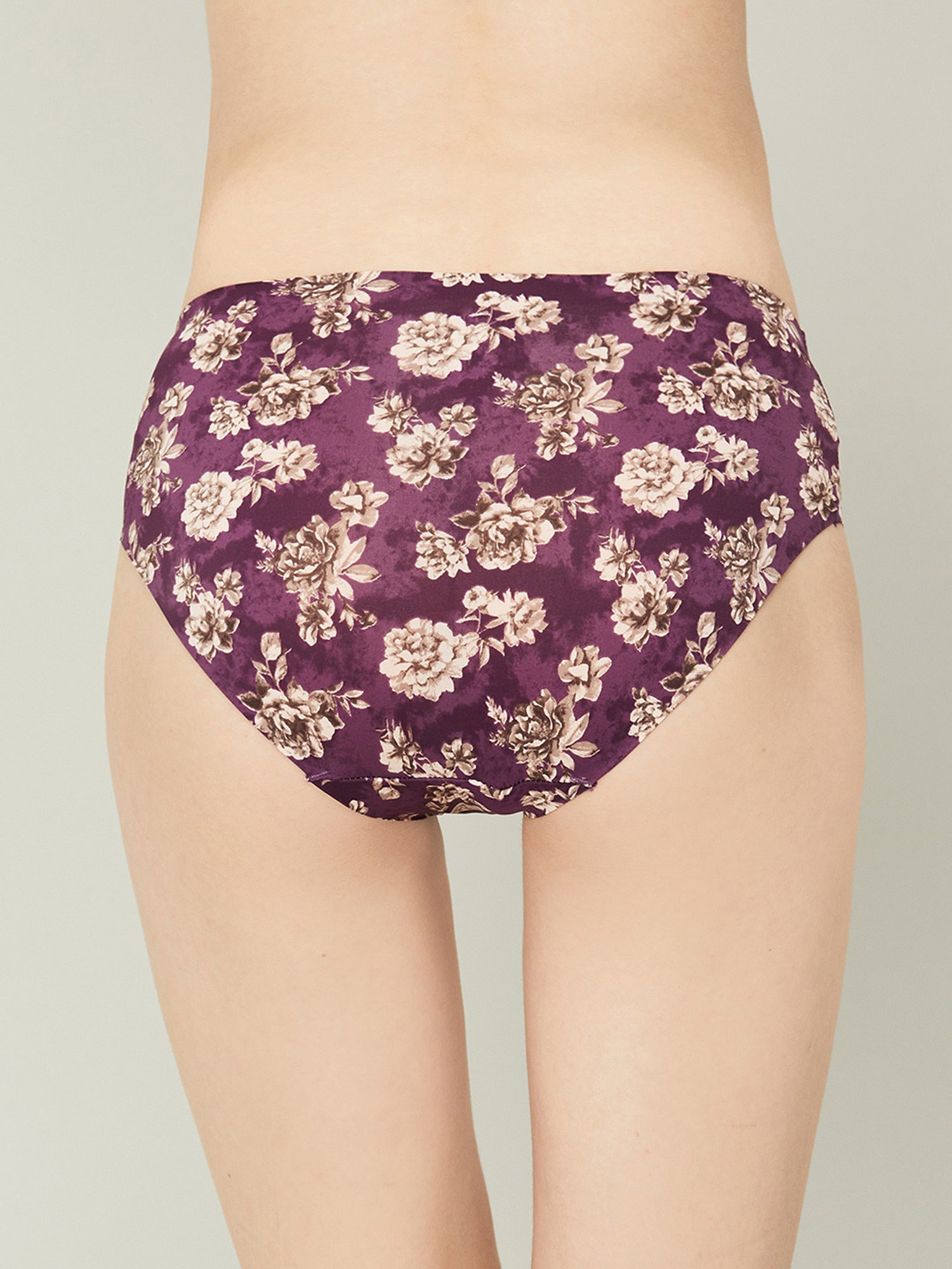 Ginger by Lifestyle Black & Maroon Floral Print Hipster (Pack Of 2)