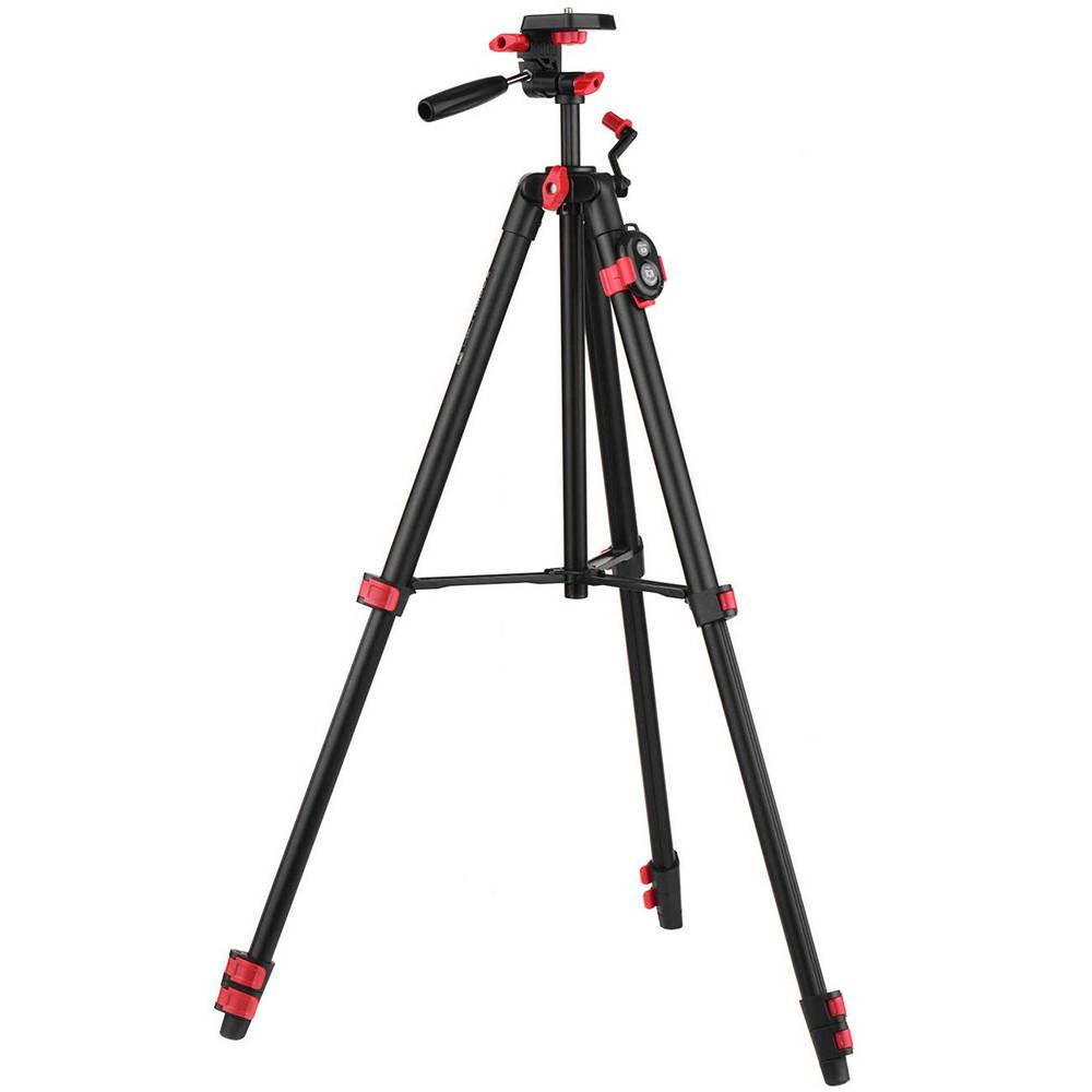 Portable Tripod with Phone Clip and Bluetooth Remote Control