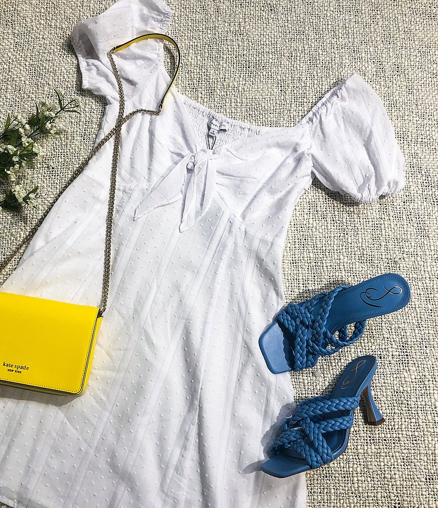 Sam Edelman Marjorie Strappy Leather Woven Dress Mules