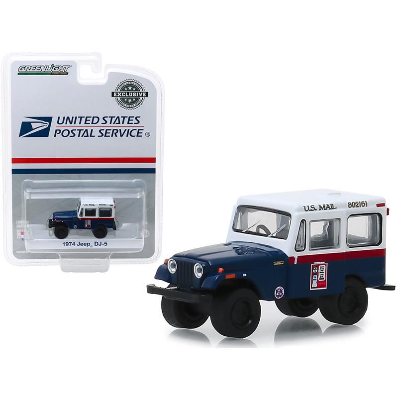 1974 Jeep DJ-5 "U.S. Mail Civil Defense" "Hobby Exclusive" 1/64 Diecast Model Car by Greenlight