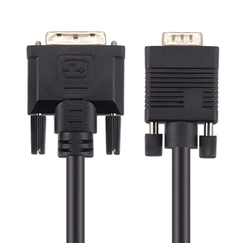 DVI to VGA Cable 25Ft8m DVI 24+1 DVID M to VGA Male Gold Plated 1080P with Chip Active Adapter Converter Cable for PCDVDMonitorHDTVLaptop Projector 25Ft