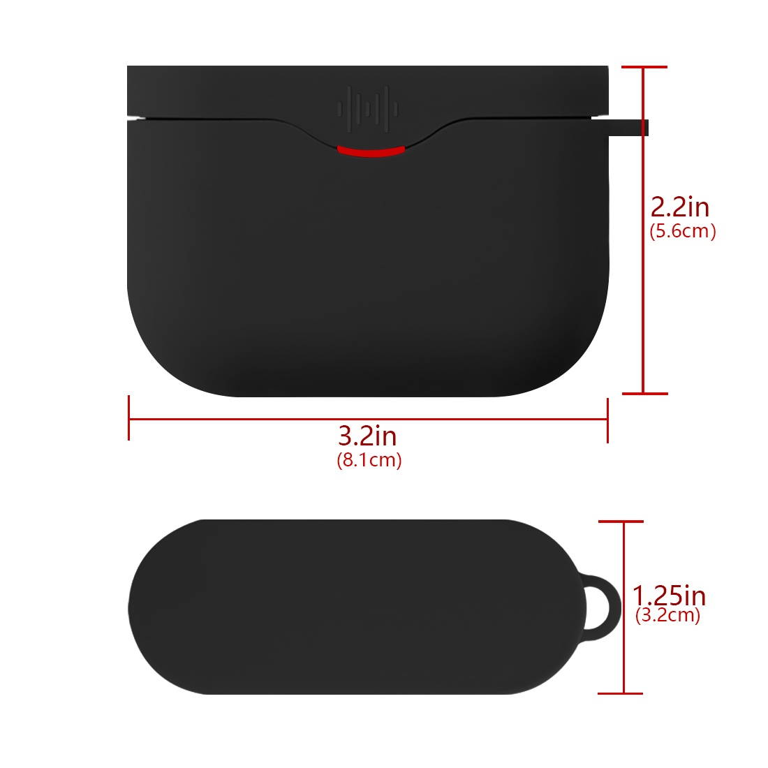 Geekria Silicone Case for Sony WF-1000XM3, WF1000XM3 S, WF1000XM3 B Truly Wireless Noise Canceling Earphone, Earbud Protection Pouch Cover with Keychain, LED Visible