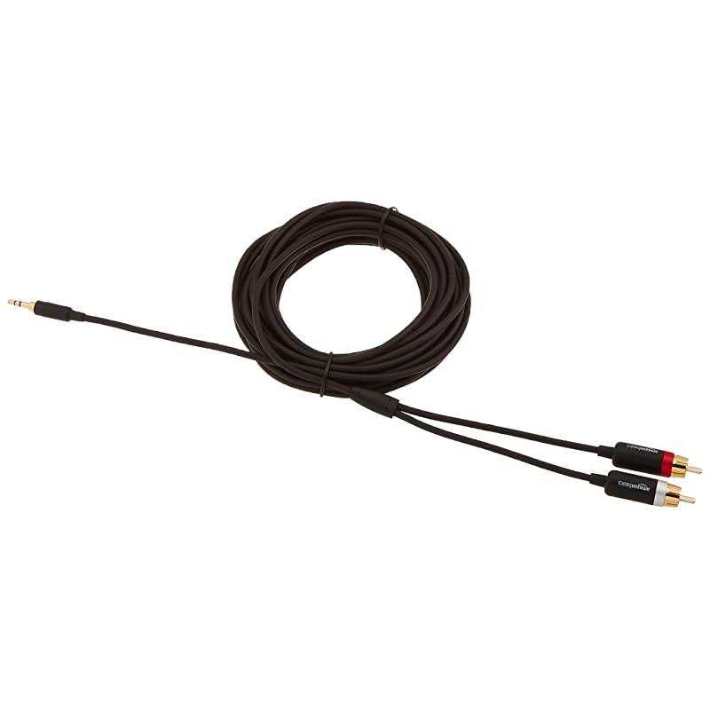 35mm to 2Male RCA Adapter Audio Stereo Cable 25 Feet