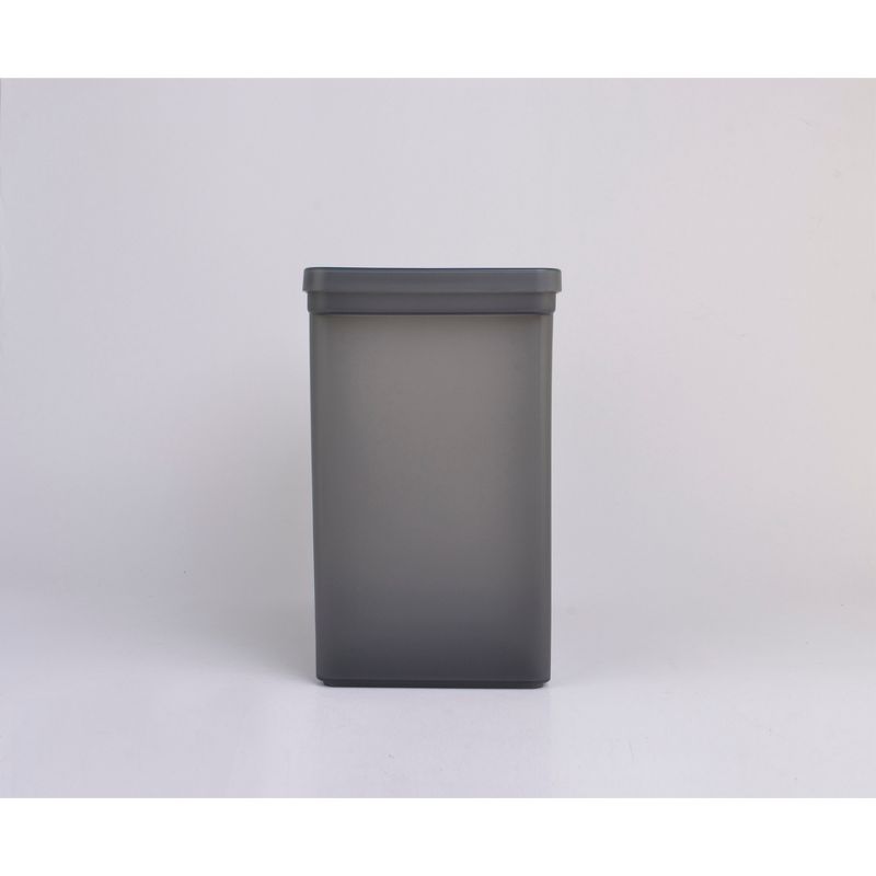 Plastic Hanging File Crate with Lid 13.66"x6.22"x11.3" Dark Gray - Made By Design™