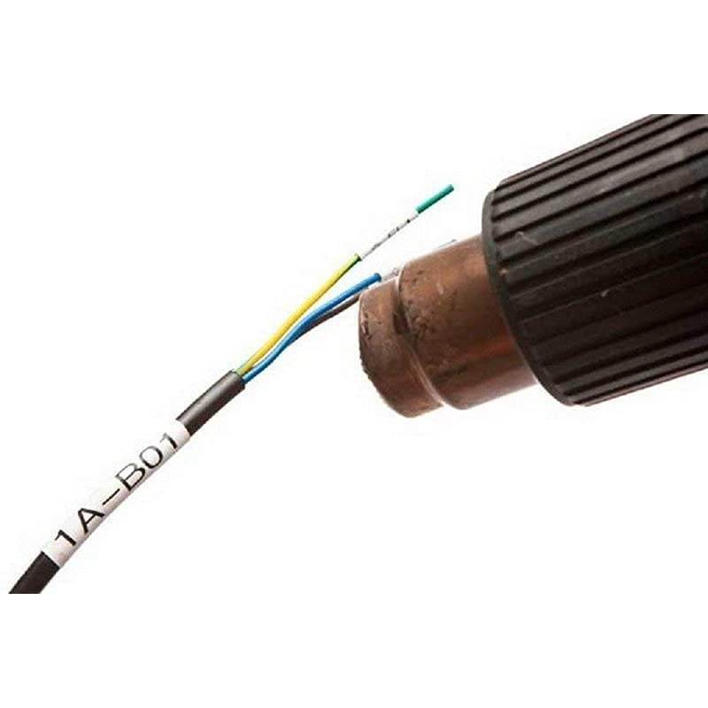 Compatible Labels Tape Replacement for DYMO 18051 14 Heat Shrink Tube Labels Use with DYMO Rhino 4200 5200 5000 6000 Label Maker and More Black on White 14 Inch x 49 Feet4Pack