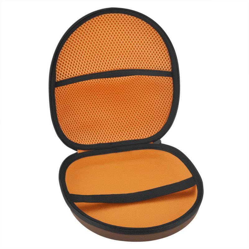 Geekria UltraShell Headphones Full Size Hard Carrying Case, Brown Fabric.