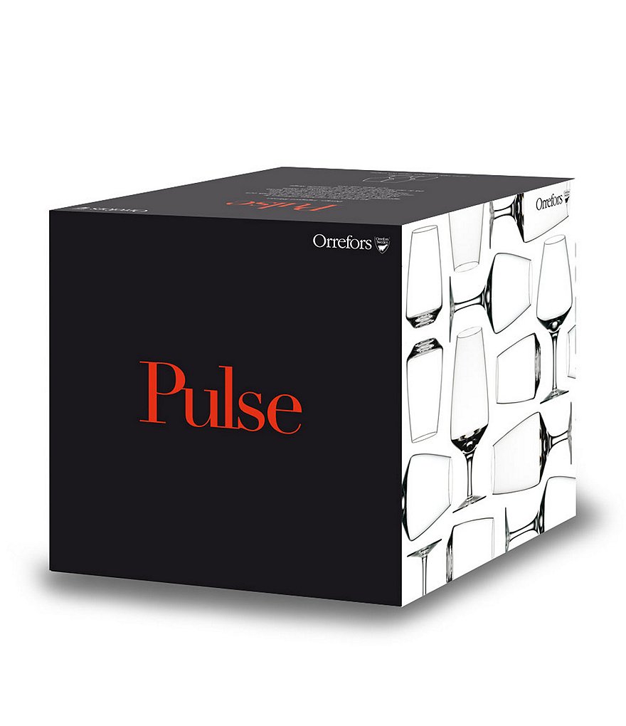 Orrefors Pulse Beer Glass, Set of 4