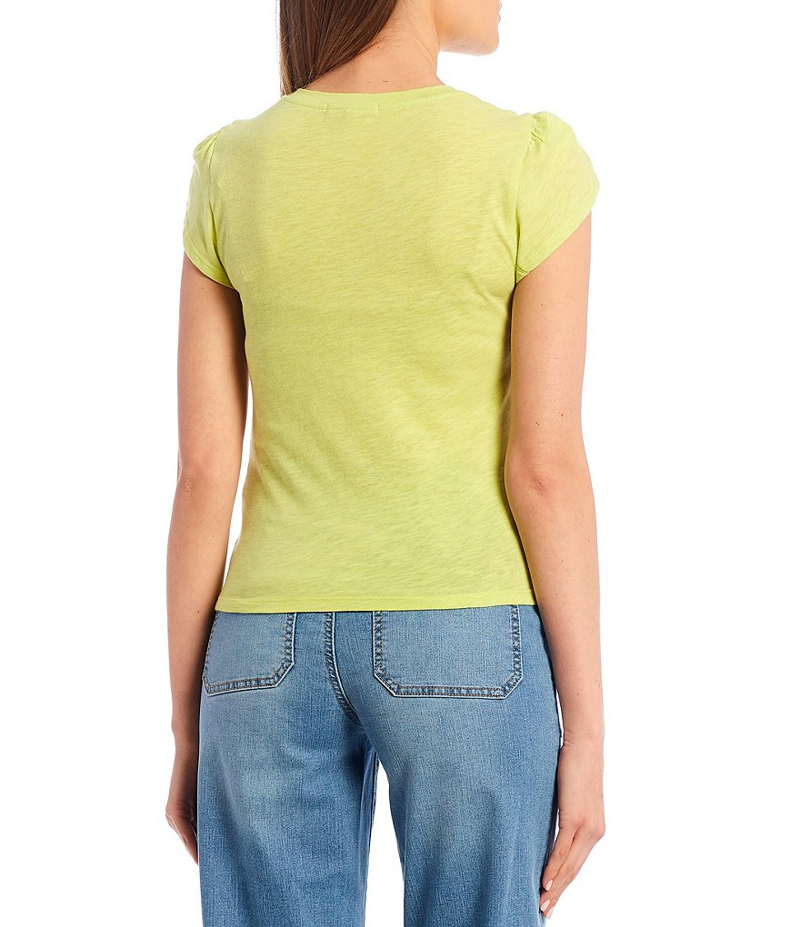 Copper Key Tulip Sleeve Knit Tee