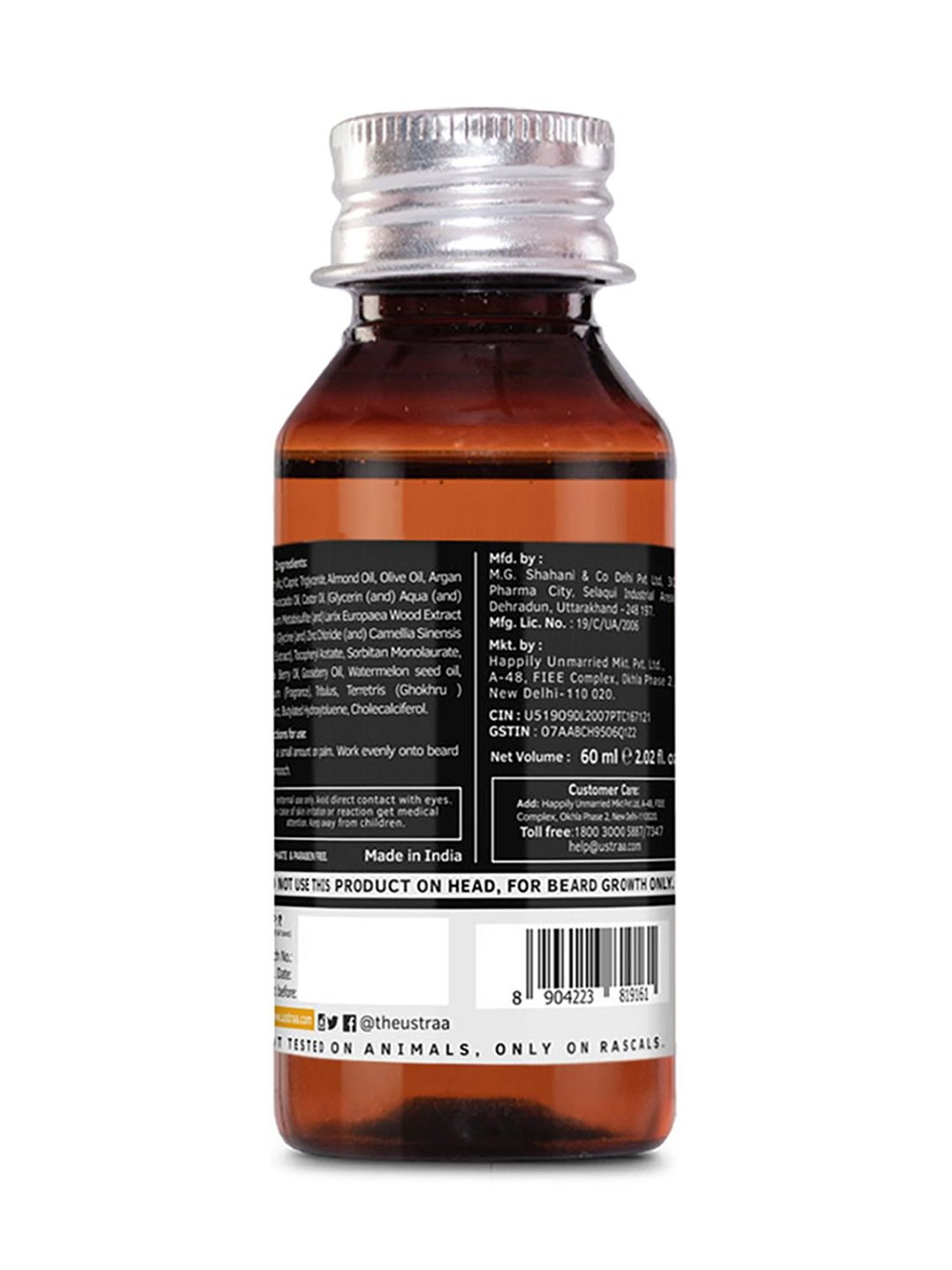 Ustraa Beard Growth Oil Advanced - 60 ml