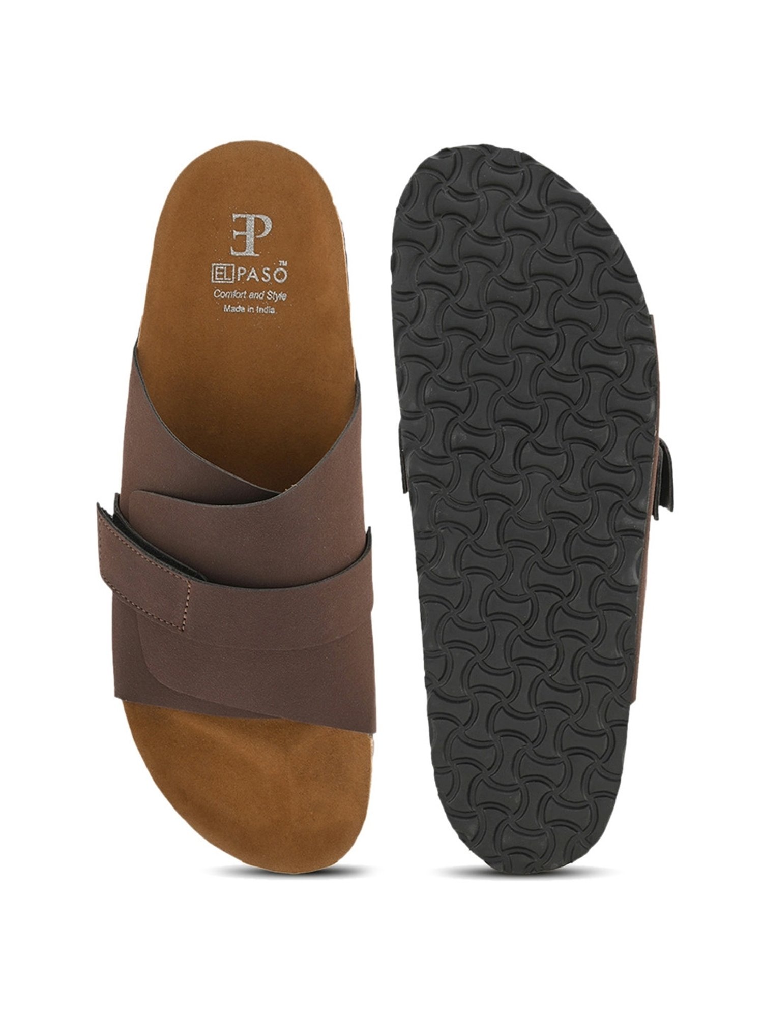 El Paso Men's Brown Casual Sandals