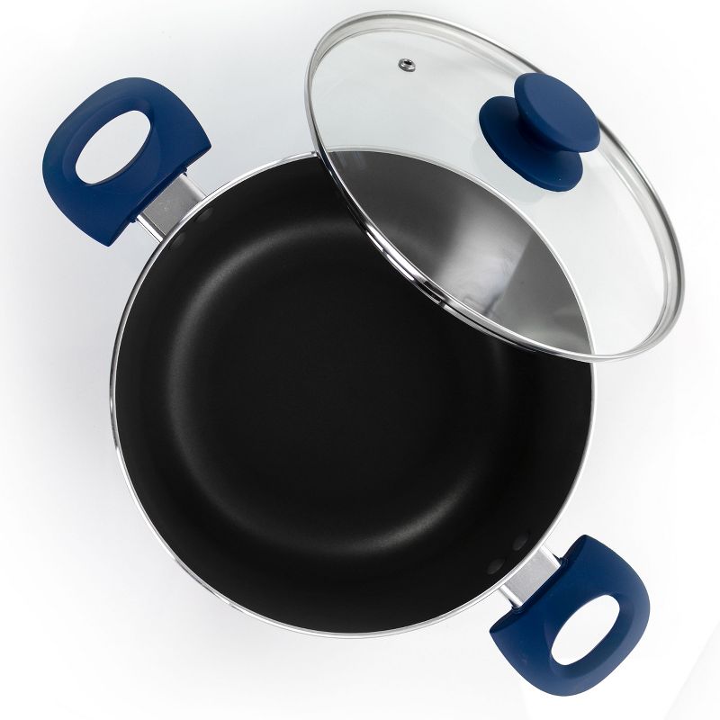 Meyer Corporation Anolon Nouvelle Copper Luxe Hard-Anodized Nonstick Casserole, 4-Quart, Onyx