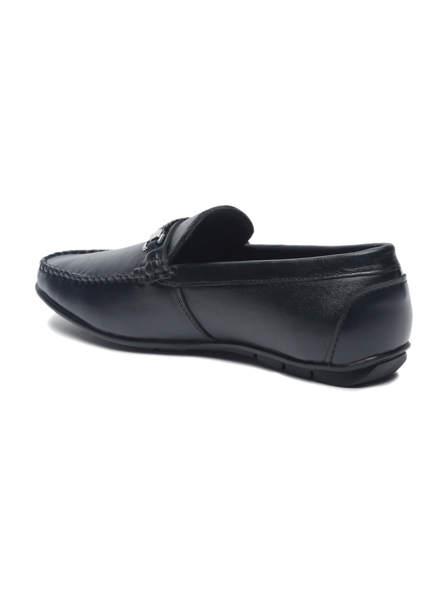 Teakwood Leathers Men's Black Casual Loafers