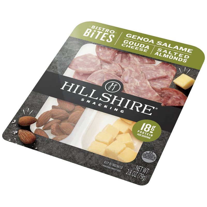 Hillshire Farm Snacking Bistro Bites with Genoa Salami, Gouda & Salted Almonds - 2.8oz
