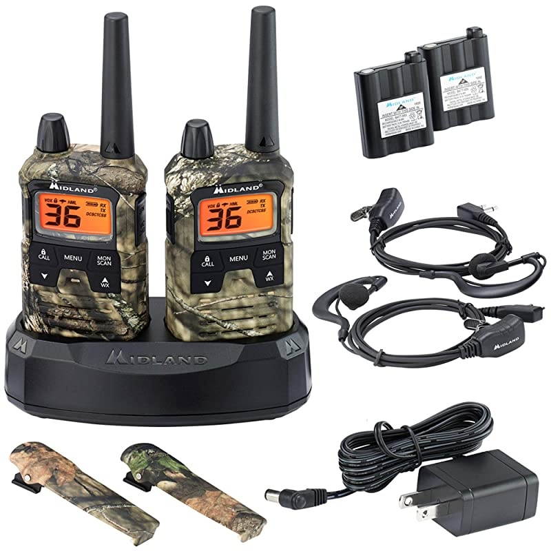 XTALKER 36 Channel GMRS TwoWay Radio Extended Range Walkie Talkie 121 Privacy Codes NOAA Weather Scan + Alert Mossy Oak Camo 2Pack